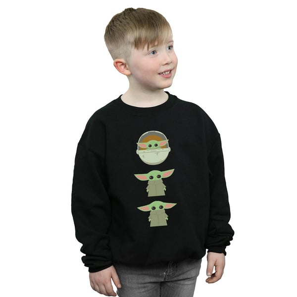 Star Wars Boys The Mandalorian The Child Posing Sweatshirt