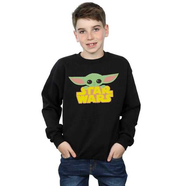 Star Wars Boys The Mandalorian The Child And Logo Sweatshirt