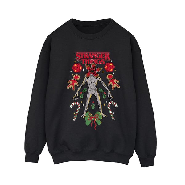 Netflix Womens/Ladies Stranger Things Christmas Demogorgon Sweatshirt