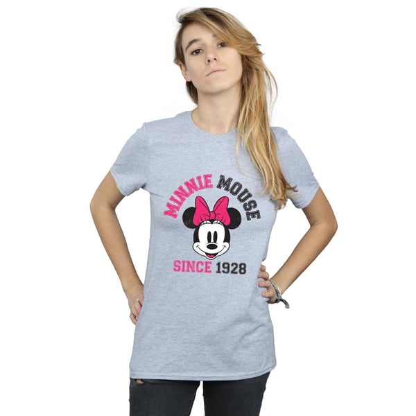 Disney Womens/Ladies Mickey Mouse Since 1928 Cotton Boyfriend T-Shirt