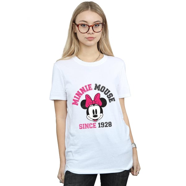 Disney Womens/Ladies Mickey Mouse Since 1928 Cotton Boyfriend T-Shirt