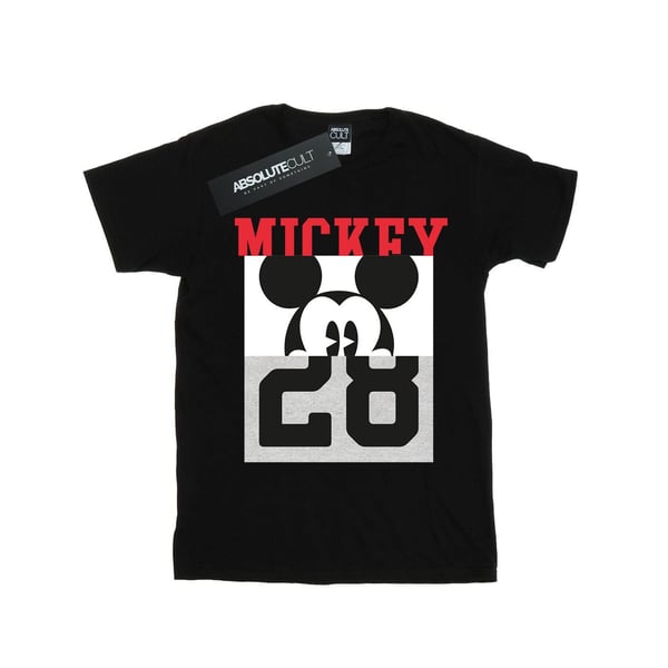Disney Womens/Ladies Mickey Mouse Notorious Split Cotton Boyfriend T-Shirt
