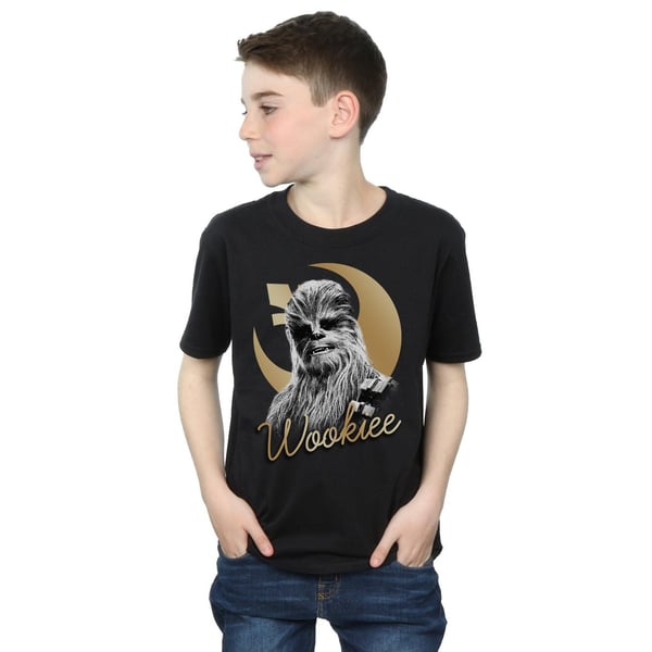 Star Wars Boys The Last Jedi Gold Chewbacca T-Shirt