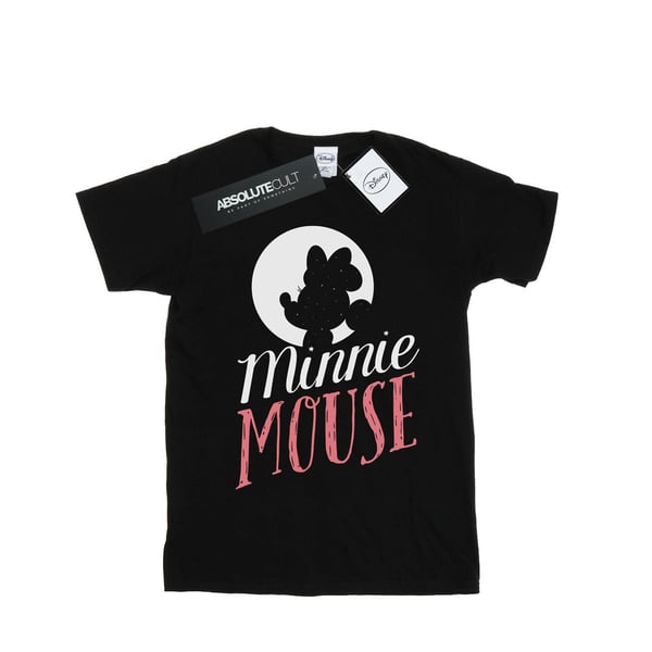 Disney Womens/Ladies Minnie Mouse Moon Silhouette Cotton Boyfriend T-Shirt
