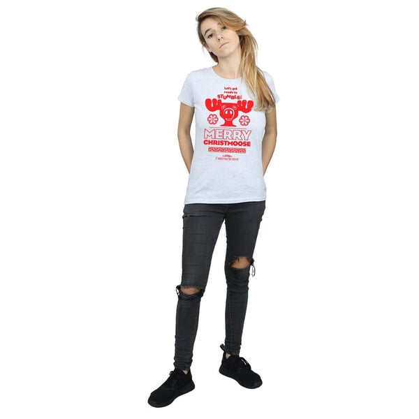 National Lampoon´s Christmas Vacation Womens/Ladies Merry Christmoose Cotton T-Shirt