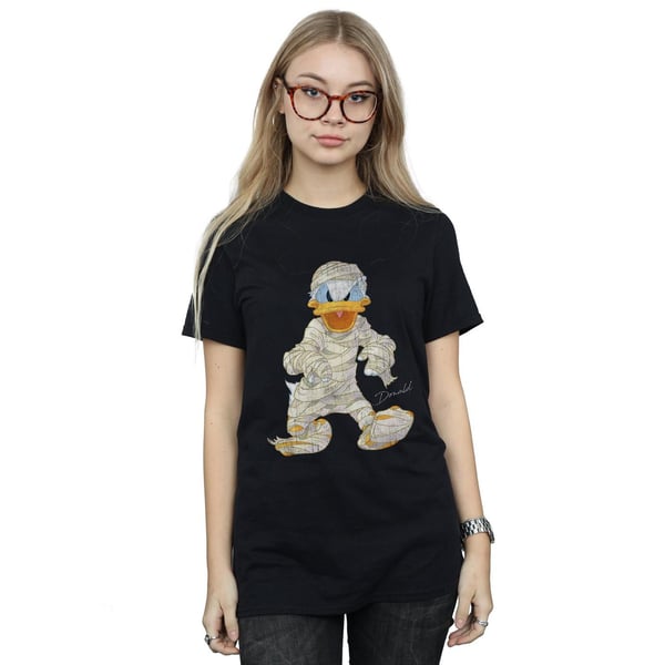 Disney Womens/Ladies Mummy Donald Duck Cotton Boyfriend T-Shirt