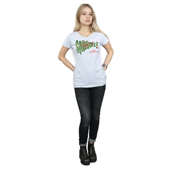 National Lampoon´s Christmas Vacation Womens/Ladies Squirrel Tree Cotton T-Shirt