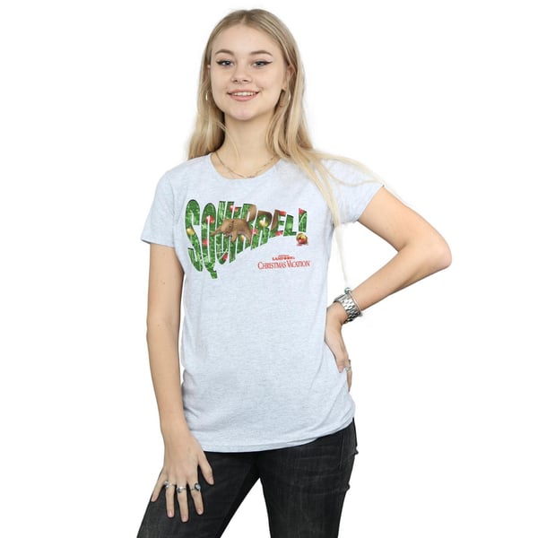 National Lampoon´s Christmas Vacation Womens/Ladies Squirrel Tree Cotton T-Shirt