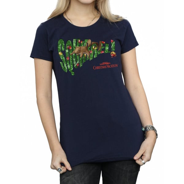 National Lampoon´s Christmas Vacation Womens/Ladies Squirrel Tree Cotton T-Shirt