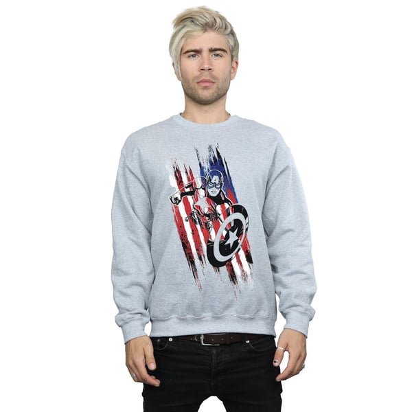 Marvel Mens Avengers Captain America Streaks Sweatshirt