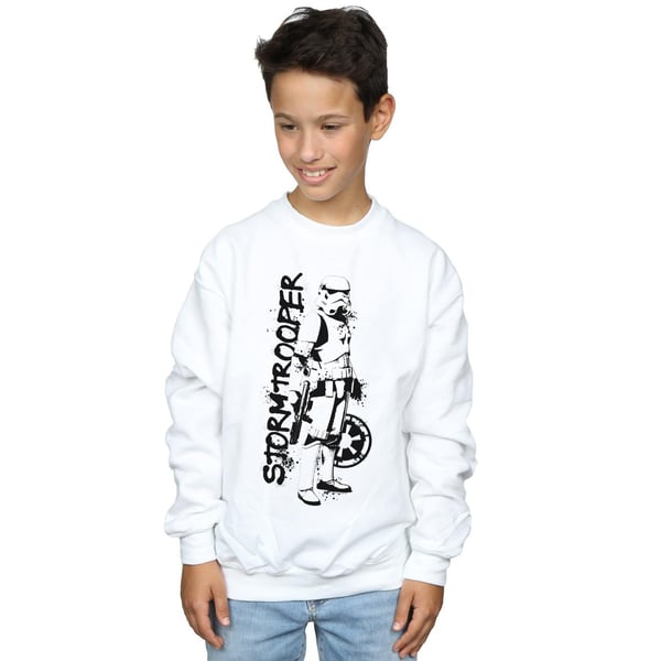 Star Wars Boys The Mandalorian Splat Stormtrooper Sweatshirt