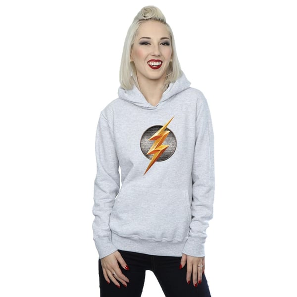 DC Comics Womens/Ladies Justice League Movie Flash Emblem Hoodie