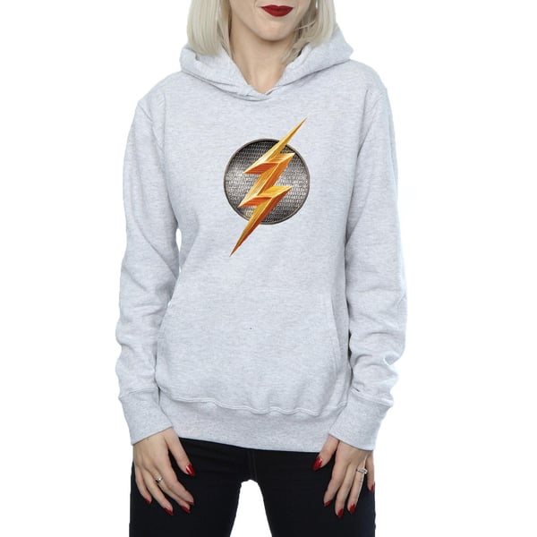 DC Comics Womens/Ladies Justice League Movie Flash Emblem Hoodie