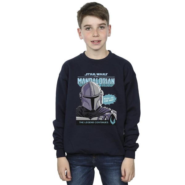 Star Wars The Mandalorian Boys Mando Comic Cover Sweatshirt