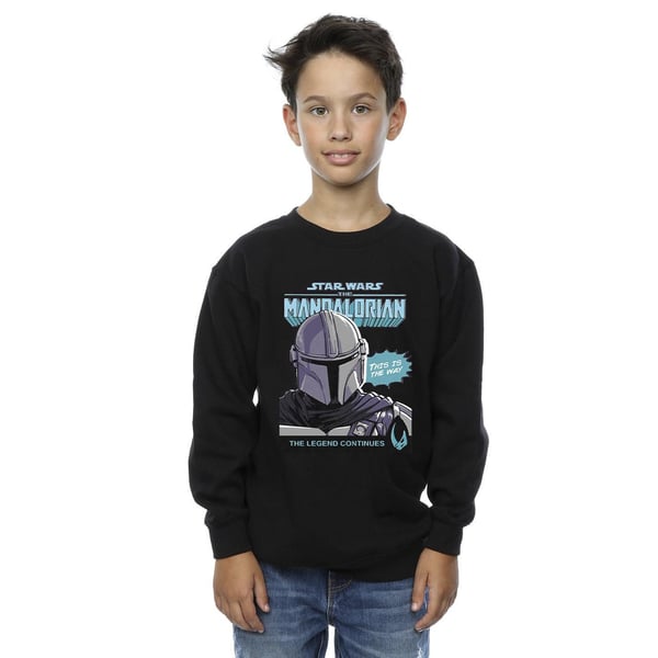 Star Wars The Mandalorian Boys Mando Comic Cover Sweatshirt