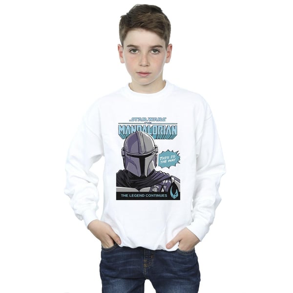 Star Wars The Mandalorian Boys Mando Comic Cover Sweatshirt