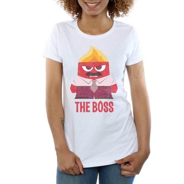 Disney Womens/Ladies Inside Out Anger The Boss Cotton T-Shirt
