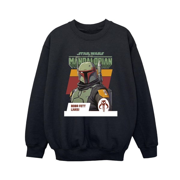 Star Wars Boys The Mandalorian Boba Fett Lives Sweatshirt