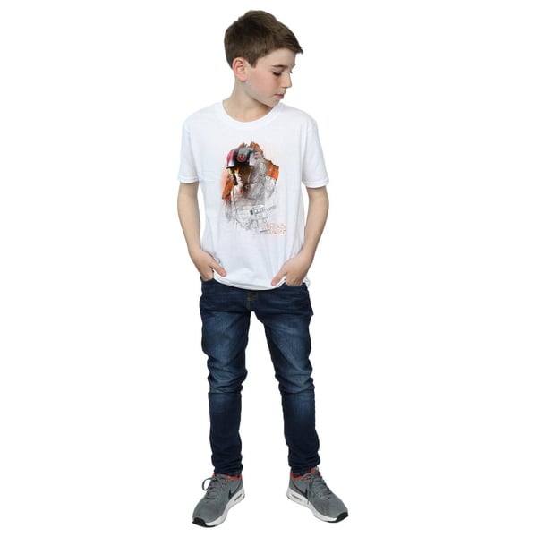 Star Wars Boys The Last Jedi Poe Dameron Brushed T-Shirt