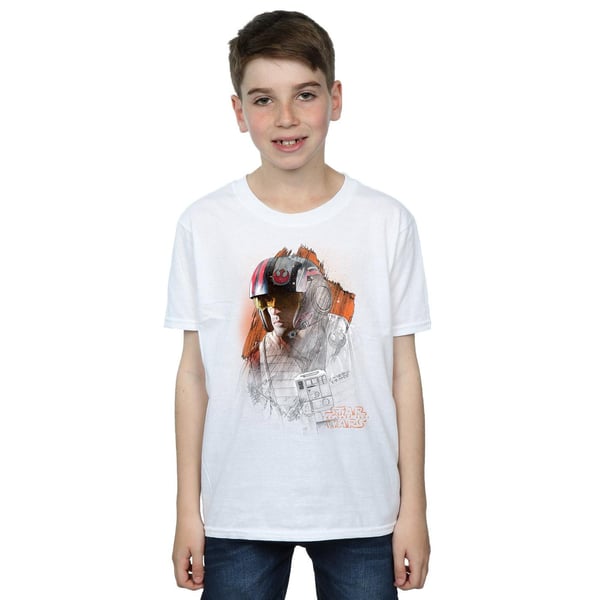 Star Wars Boys The Last Jedi Poe Dameron Brushed T-Shirt