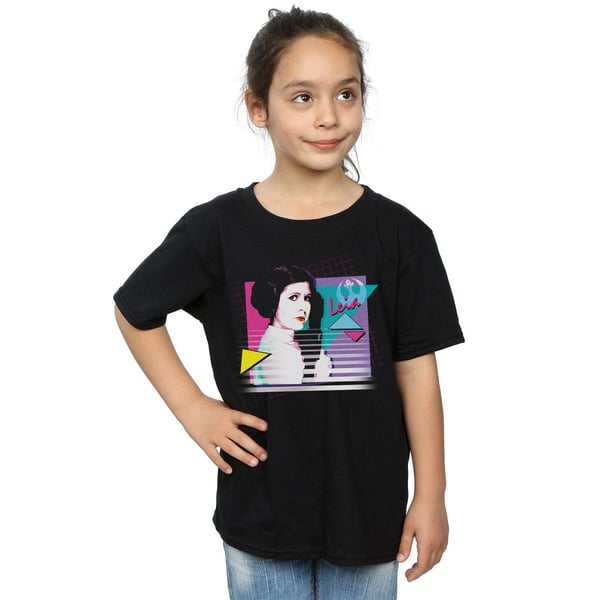 Star Wars Girls Princess Leia Neon Cotton T-Shirt