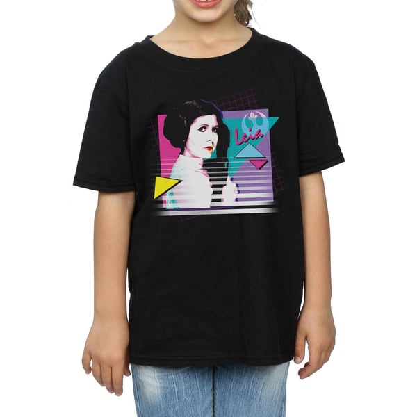 Star Wars Girls Princess Leia Neon Cotton T-Shirt