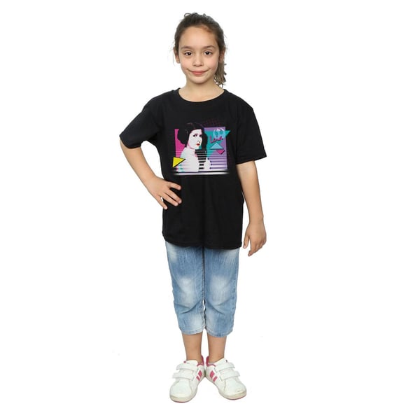 Star Wars Girls Princess Leia Neon Cotton T-Shirt