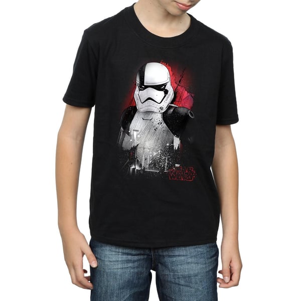 Star Wars Boys The Last Jedi Stormtrooper Brushed T-Shirt