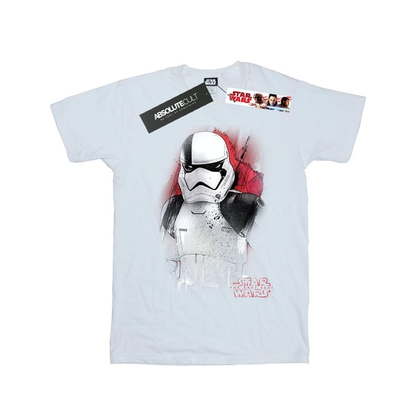 Star Wars Boys The Last Jedi Stormtrooper Brushed T-Shirt