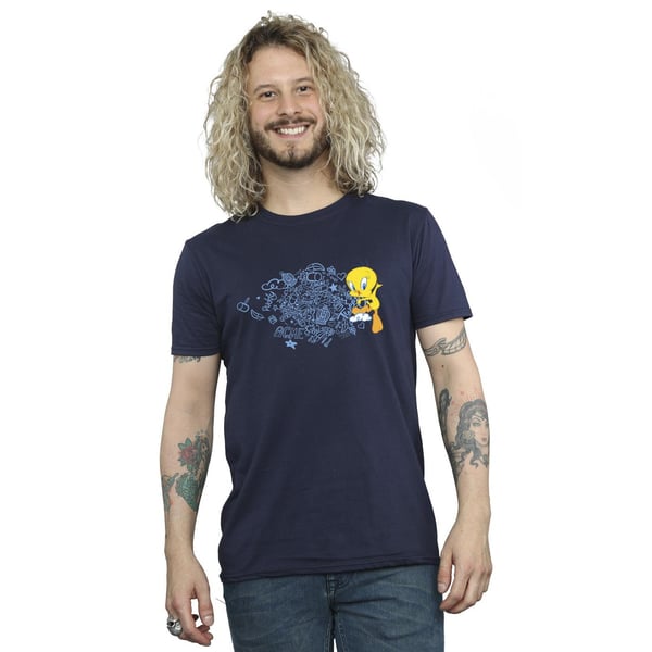 Looney Tunes Mens ACME Doodles Tweety T-Shirt