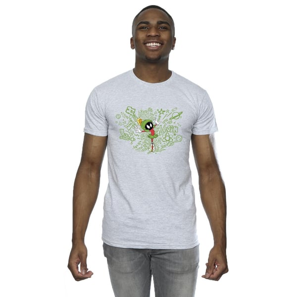 Looney Tunes Mens ACME Doodles Marvin Martian T-Shirt