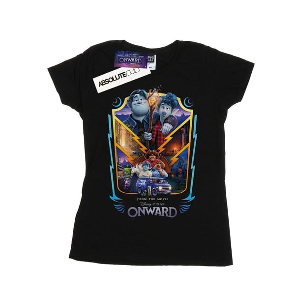 Disney Womens/Ladies Onward Group Crest Cotton T-Shirt