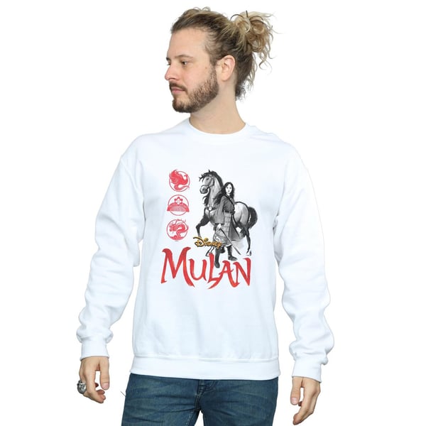 Disney Miesten Mulan-elokuvan hevosen asento -collegepaita