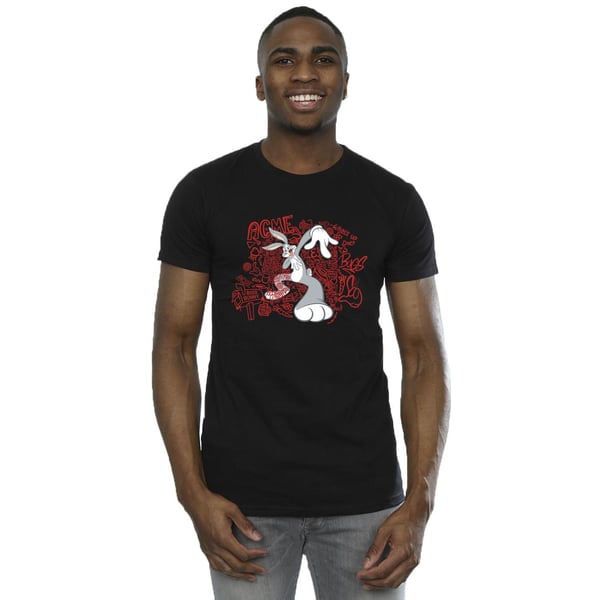 Looney Tunes Mens ACME Doodles Bugs Bunny T-Shirt