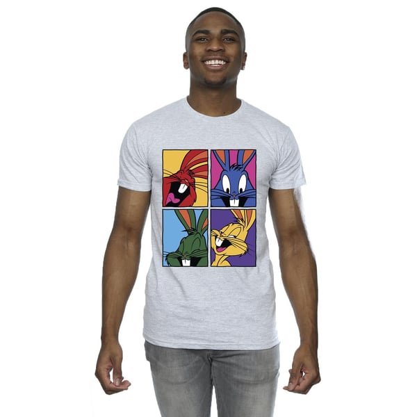 Looney Tunes Mens Bugs Pop Art T-Shirt