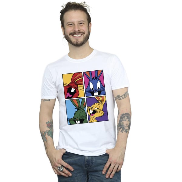 Looney Tunes Mens Bugs Pop Art T-Shirt