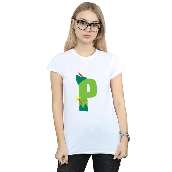 Disney Womens/Ladies Alphabet P Is For Peter Pan Cotton T-Shirt