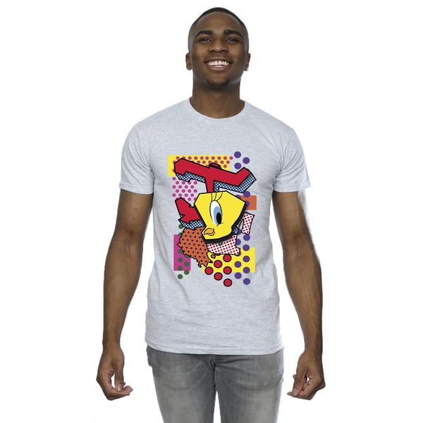 Looney Tunes Mens Tweety Pop Art T-Shirt