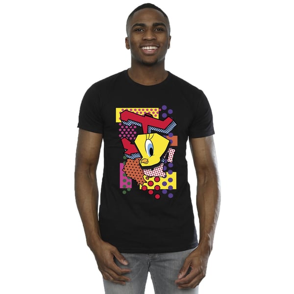 Looney Tunes Mens Tweety Pop Art T-Shirt