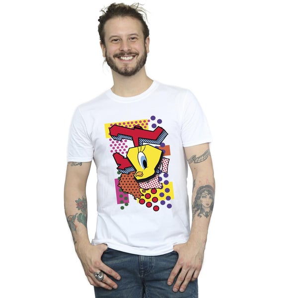 Looney Tunes Mens Tweety Pop Art T-Shirt