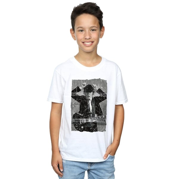 AC/DC Boys Angus Young Distressed Photo T-Shirt