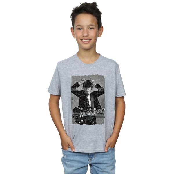 AC/DC Boys Angus Young Distressed Photo T-Shirt