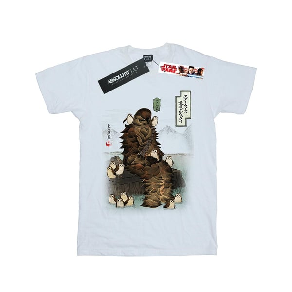 Star Wars Boys The Last Jedi Japanese Chewbacca Porgs T-Shirt