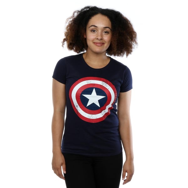 Captain America Womens/Ladies Shield T-Shirt