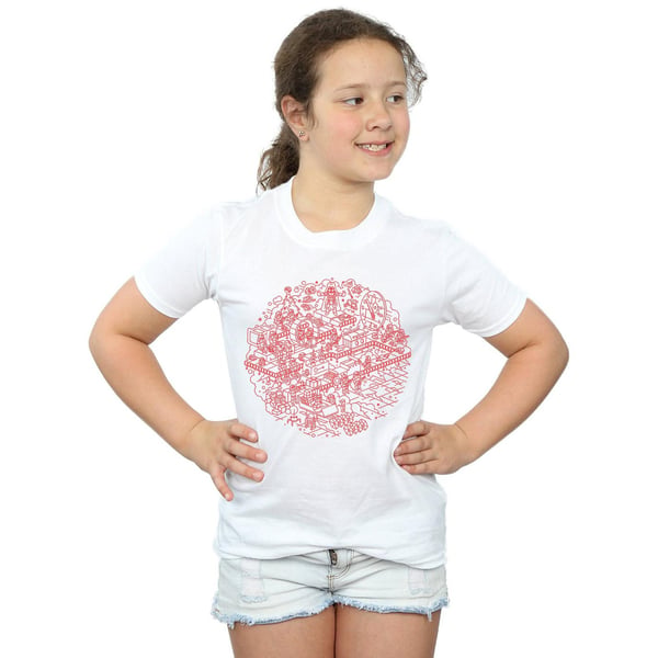 Star Wars Girls Christmas Death Star Cotton T-Shirt