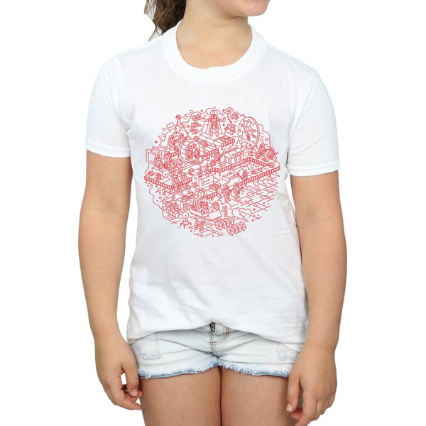 Star Wars Girls Christmas Death Star Cotton T-Shirt
