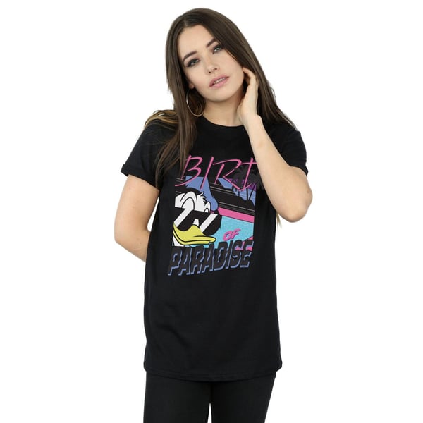 Disney Womens/Ladies Donald Duck Bird Of Paradise Cotton Boyfriend T-Shirt