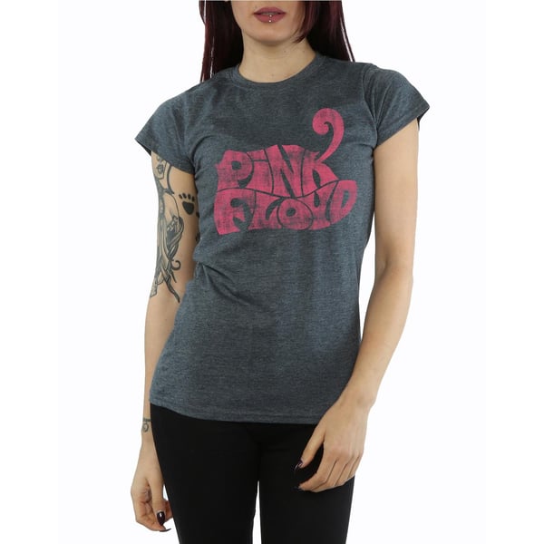 Pink Floyd Womens/Ladies Retro Logo Cotton T-Shirt