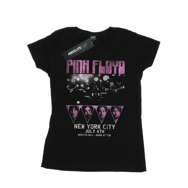 Pink Floyd Womens/Ladies Tour NYC Cotton T-Shirt Pink Floyd Womens/Ladies Tour NYC Cotton T-Shirt