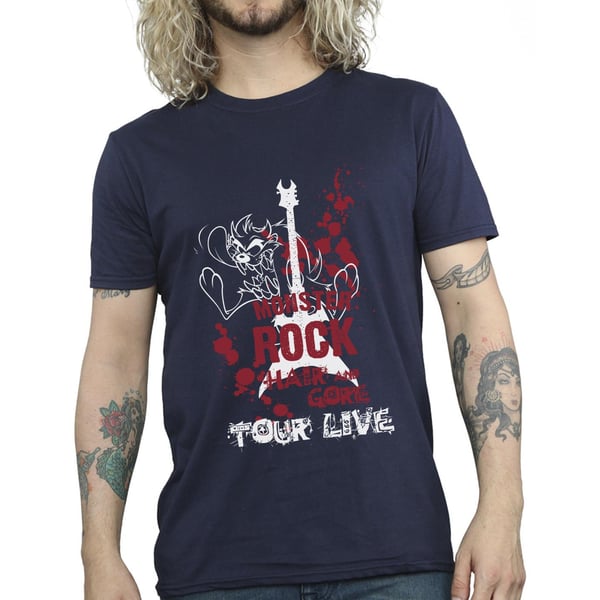 Looney Tunes Mens Taz Monster Rock T-Shirt